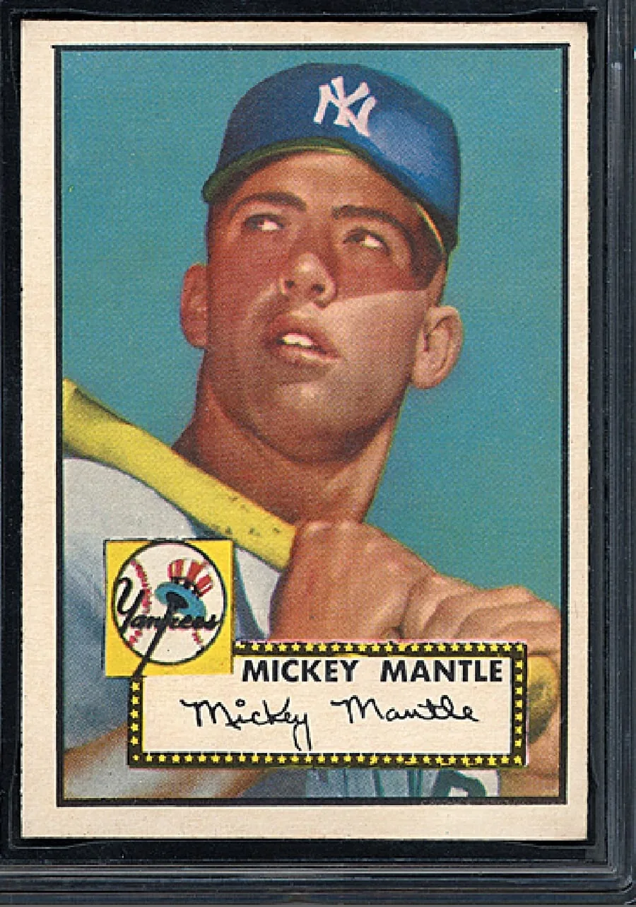 A 1952 Topps Mickey Mantle #311, the crown jewel of the set