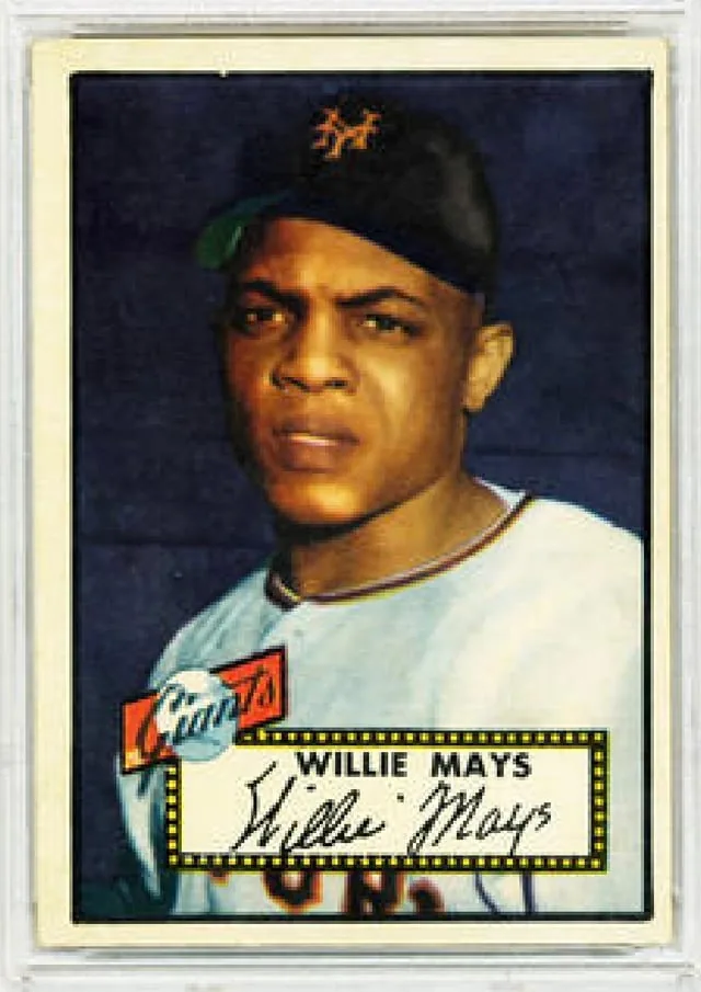 A 1952 Topps Willie Mays #261 baseball card